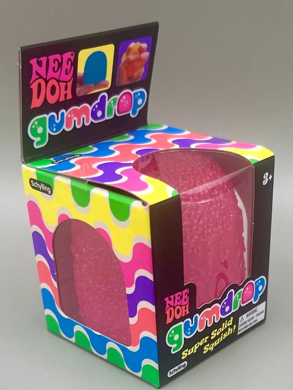 Authentic NEEDOH Gumdrop Super Solid Squish! Stress Toy - Pink🩷 NEW in BOX